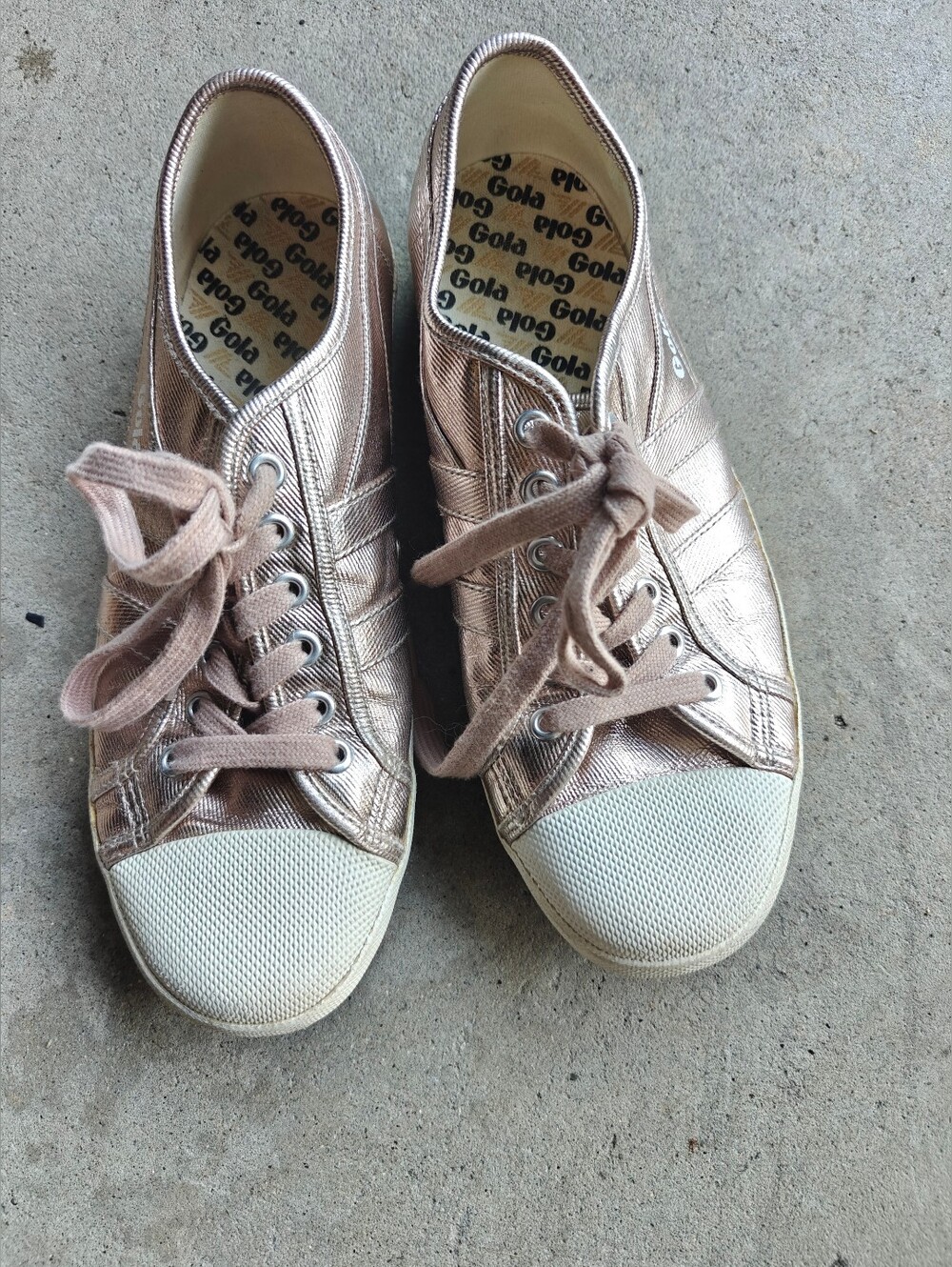 Rose Gold Gola Sneakers Size Women's Size 9